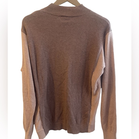 Loft Outlet Mock Turtle Neck Color Block Sweater - Picture 2 of 13